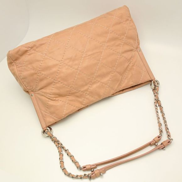 Chanel Chain Shoulder Bag 2way Diagonal Heremark Leather Pink - Picture 3 of 7